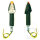 Mini turn signal pair JMP ARROW 2 black long clear glass E-mark LED