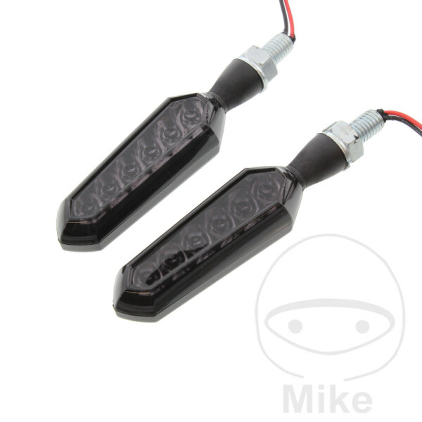 Mini turn signal pair JMP DASH 3 with running light E-mark LED M8 connection