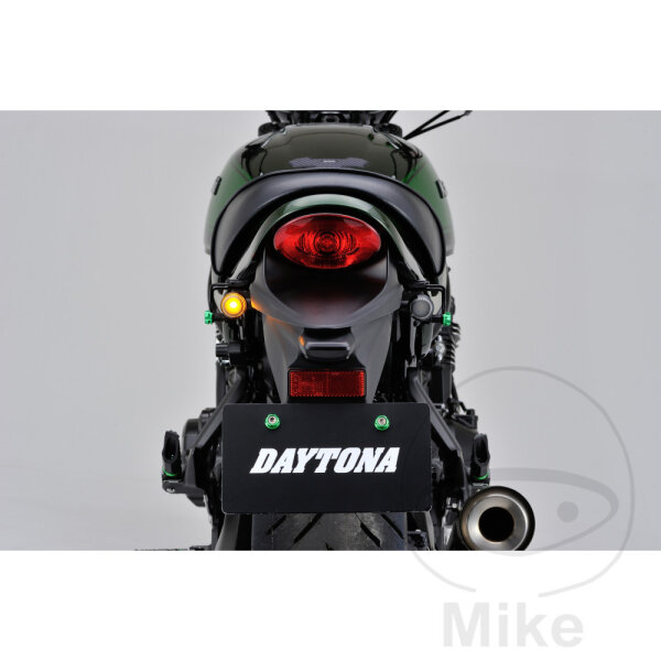 Mini turn signal pair DAYTONA D-LIGHT frosted glass E-mark LED M8 connection