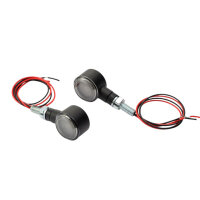 Mini turn signal pair DAYTONA D-LIGHT frosted glass E-mark LED M8 connection