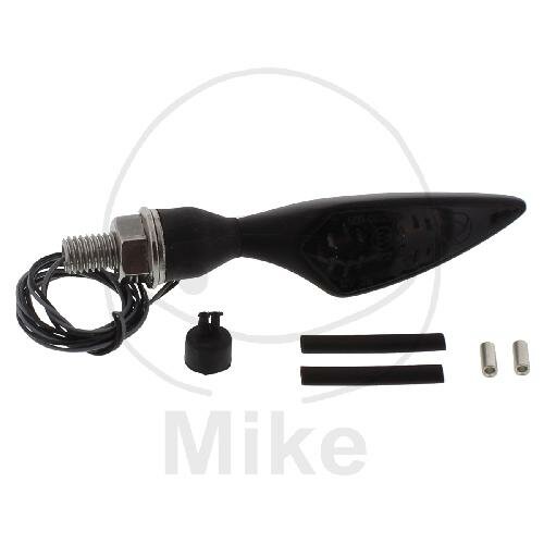 Mini indicador Kellermann Micro Rhombus conector M8 FL / RR LED negro oscuro