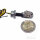Paire de mini-clignotants JMP MINI 3 noirs en verre transparent LED M8 connexion