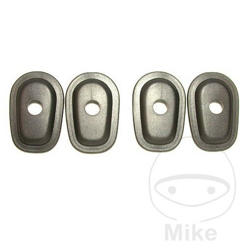 Set di piastre adattatore per indicatori di direzione nero per Kawasaki KLE Z ZR