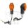 Paire de mini-clignotants JMP CATEYE noirs courts homologués E 12V 21W