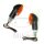 Coppia di mini indicatori JMP CATEYE carbon short E-mark 12V 21W Attacco M10