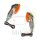 Mini turn signal pair JMP CATEYE chrome short E-mark 12V 21W M10 connection