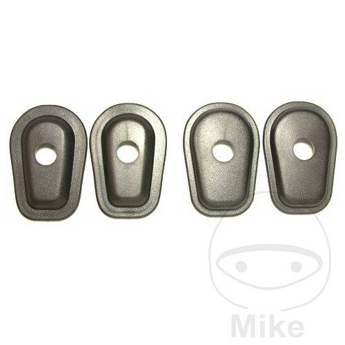 Set di piastre adattatore per indicatori di direzione nero per Yamaha FJR FZS YZF