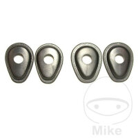 Turn signal mounting adapter plate set black for Honda CB...