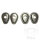 Turn signal mounting adapter plate set black for Honda CB CBX Yamaha FZ6 TDM YZF