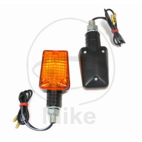 Mini turn signal pair JMP short black with E-mark 12V 21W M10 connection