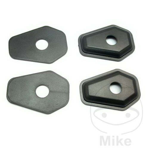 Turn signal mounting adapter plate set black for Suzuki DR-Z GSF GSX-R SV