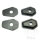 Turn signal mounting adapter plate set black for Suzuki DR-Z GSF GSX-R SV