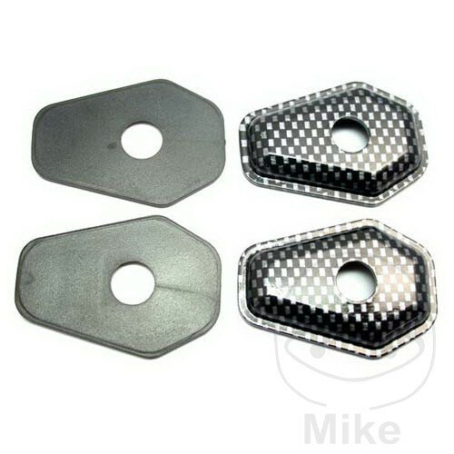 Turn signal mounting adapter plate set carbon for Suzuki GSF GSX-R SV