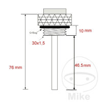Mesure directe de la température de lhuile pour Kawasaki 900 1000 1100 1200