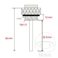 Mesure directe de la température de lhuile pour Vespa 50 125 150 200 250 300
