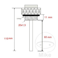 Mesure directe de la température de lhuile pour Beta 350 Suzuki 750 800 1800