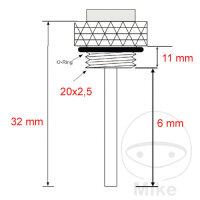 Oil temperature direct gauge for Honda Yamaha