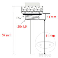 Mesure directe de la température de lhuile pour Suzuki 125 250 400 600 650 800 1000