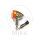 Indicator chrome with e-mark FL / RR 12V 10W M10 connector