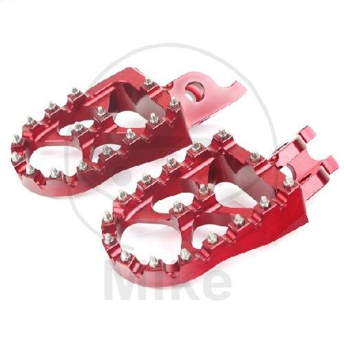 Poggiapiedi Set rosso Motocross per Honda CR 125 250 CRF 150 250 450
