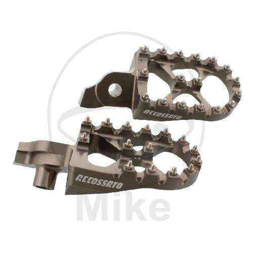 Footpegs set titanium motocross for Suzuki RM-Z 250 2007-2009 # RM-Z 450 2005-2007
