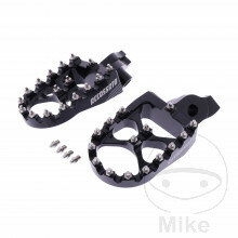 Juego de reposapiés negro Motocross para BMW F 650 650 F 700 800 F 800 800 R 1200 GS