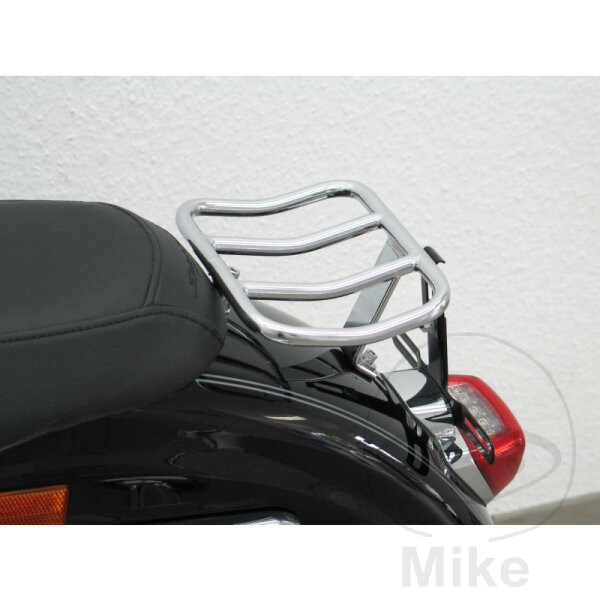 Portapacchi posteriore cromato per Harley Davidson XL 1200 Sportster Custom C # 11-14