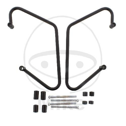 Panniers bracket pair rear black for Yamaha XVS 1300 Custom # 2014-2016