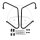 Panniers bracket pair rear black for Yamaha XVS 1300 Custom # 2014-2016