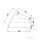 Garage pliable Couverture jusquà 500 cm3 bleu argent