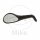 Specchio ovale nero / nero sinistro per Yamaha YQ 50 100 Aerox MBK YQ 50 Nitro