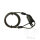 Blocca cavo 4 x 900 mm per casco, giacca, borsa da serbatoio ecc.