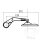 Mirror handlebar end black Daytona long