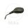 Specchio nero sinistro JMP per Yamaha MBK CW EW NS YQ 50 Booster Stunt Slider Aerox
