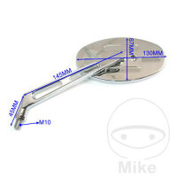 Espejo cromado izquierdo JMP