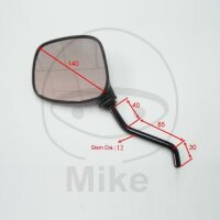 Rétroviseur noir droit JMP pour Aprilia Pegaso 650...