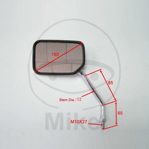 Mirror chrome right JMP for Honda CBF CB 500 600