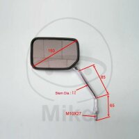 Espejo cromado derecho JMP para Honda CBF CB 500 600
