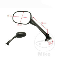 Rétroviseur noir droit JMP pour Honda CBF 600 1000...