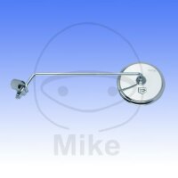 Rétroviseur rond chromé à gauche