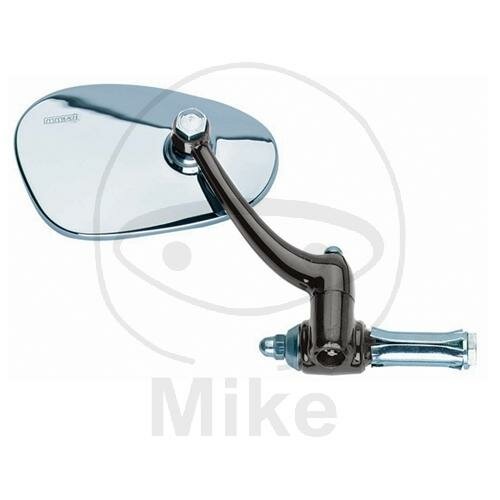 Mirror oval chrome right