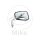 Mirror chrome left JMP for Kawasaki EN 500 W 650 VN 800 1500 Classic Drfiter