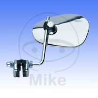 Specchio ovale cromato sinistro