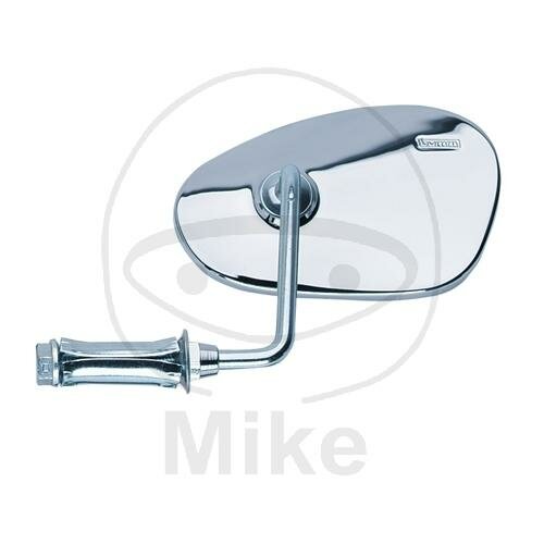 Spiegel oval chrom links für Zündapp C 50 GTS 50 ZA 40 50