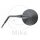 Mirror round black left or right for BMW K 75 100