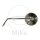 Mirror chrome left JMP for Kawasaki KE KH KL 125 250 Z 750 900 Suzuki GS 450 550 1000