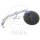 Specchio nero sinistro JMP per Yamaha RD 250 400 XS 400 850 1100 XJ 550 650