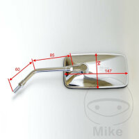 Espejo cromado derecho JMP para Yamaha XV 500 Virago 750...