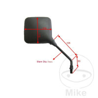 Mirror black left or right JMP for Honda XL 250 350 600 R RM LM