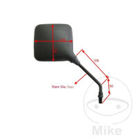 Rétroviseur noir gauche ou droit JMP pour Honda XL...